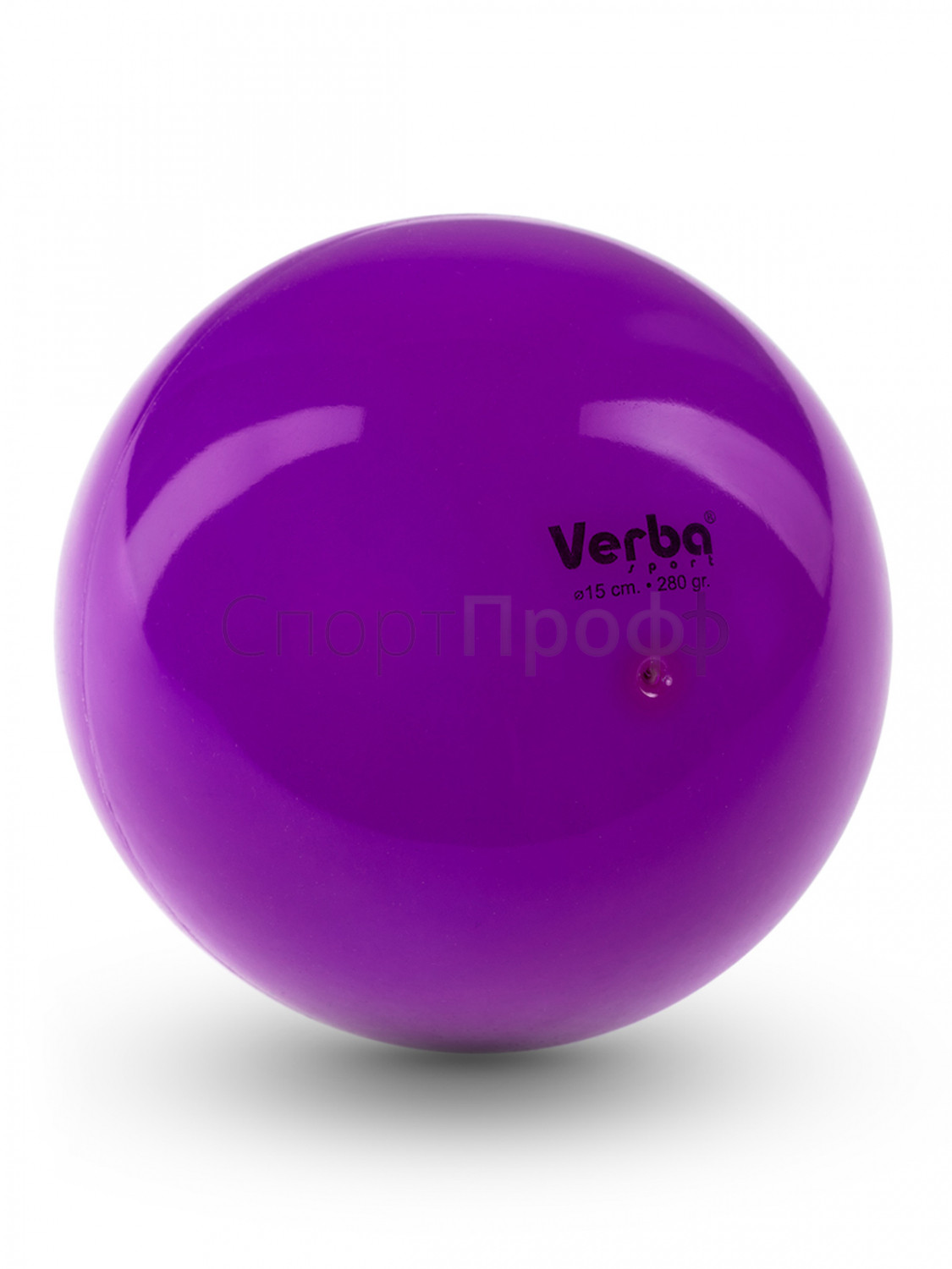 Мяч VERBA SPORT 15см. однотонный лиловый