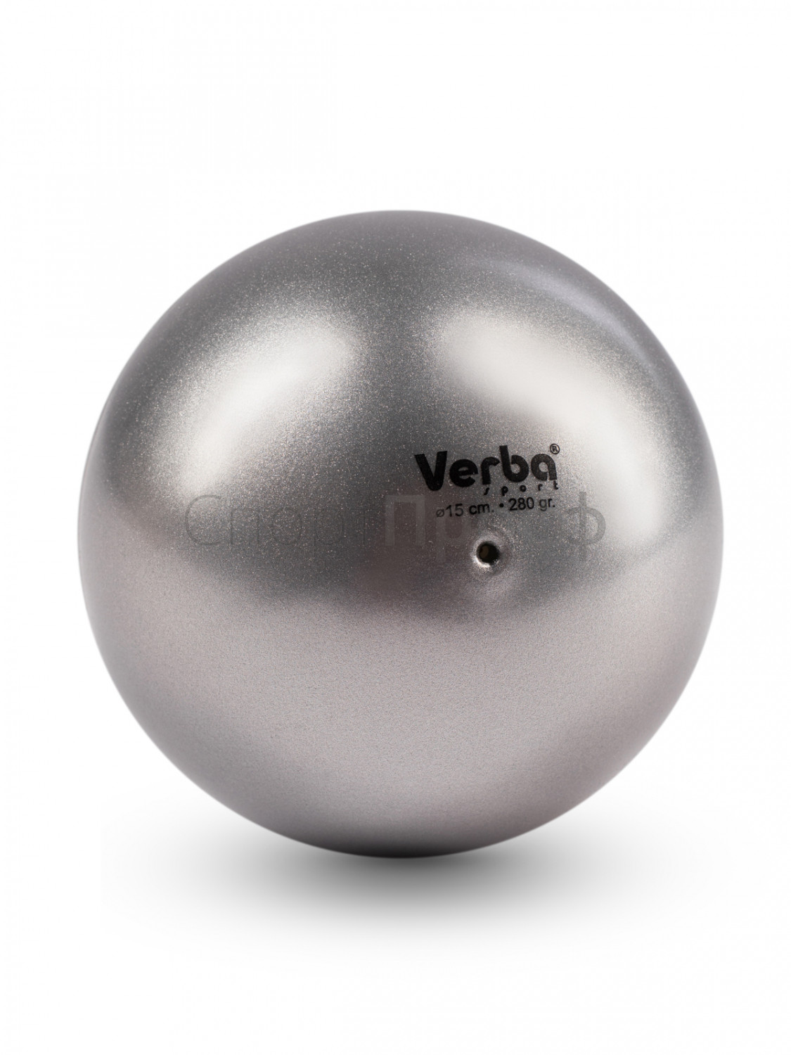 Мяч VERBA SPORT 17см. металлик серебро