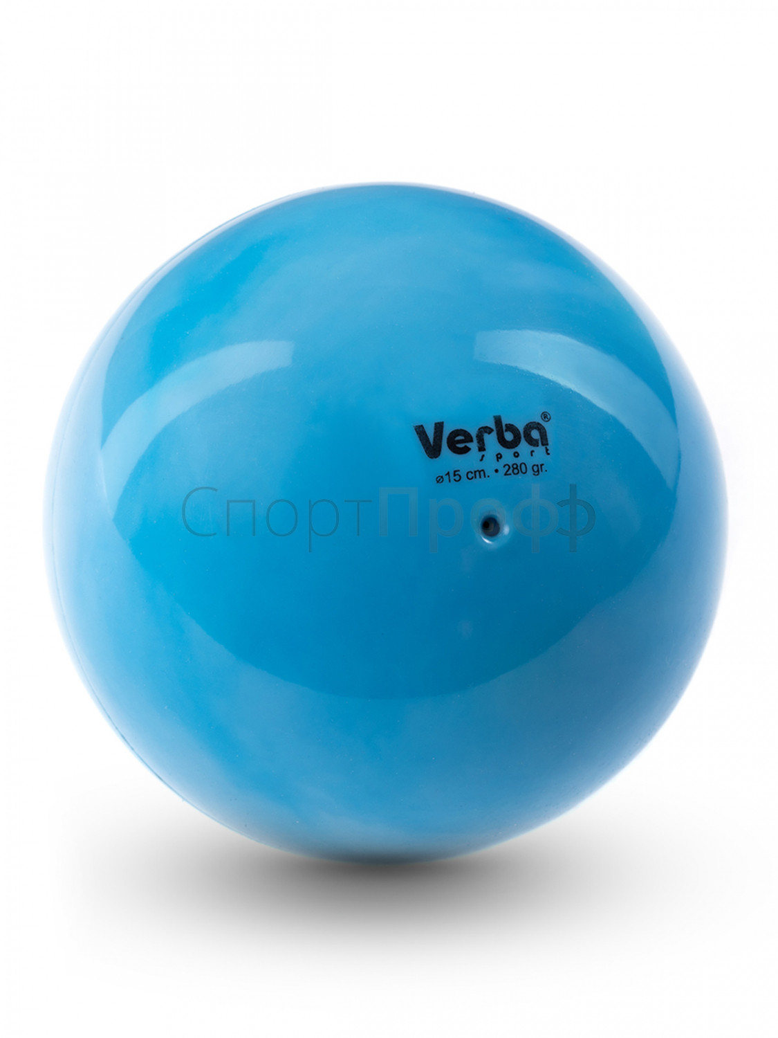 Мяч VERBA SPORT 15см. однотонный голубой