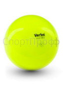 Мяч Verba Sport однотонный лимонный 15см.