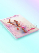 Дневник гимнастки "Гимнастка - розовый мяч" А5, 80 листов