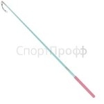 Палочка SASAKI MJ-82 50 см. AQBUxP (морская волна/розовая ручка) для художественной гимнастики